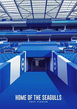 Brighton & Hove Albion Stadium Poster