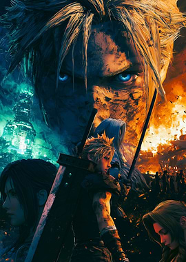 Final Fantasy VII Rebirth Key Art