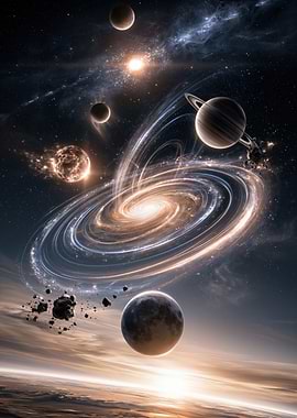 Cosmic Galaxy and Planetary System