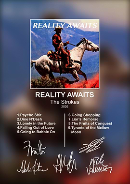 The Strokes Reality Awaits Album Poster