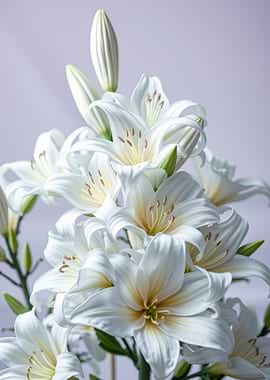 Elegant White Lily Bouquet