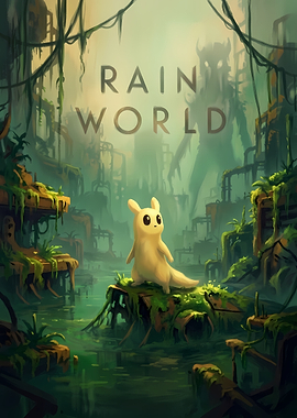 Rain World Slugcat Poster
