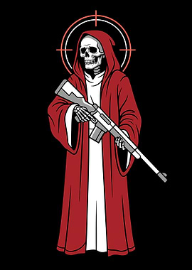 Grim Reaper with Rifle Graphic