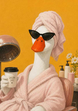 Stylish Goose at the Salon