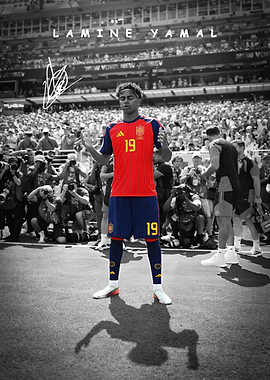 Lamine Yamal Spain Soccer Poster