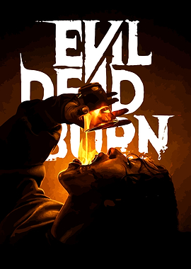 Evil Dead Burn Movie Silhouette Poster