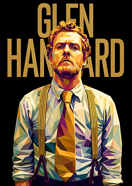 Glen Hansard Low Poly Portrait