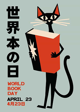World Book Day Cat Poster