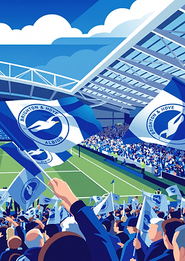 Brighton and Hove Albion Stadium Illustration
