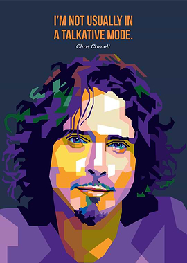 Chris Cornell Pop Art Portrait