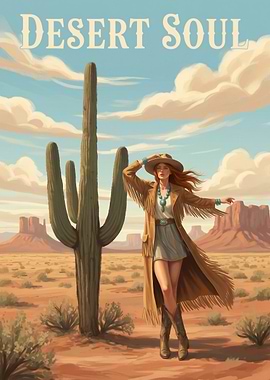 Desert Soul Western Poster