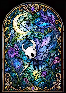 Hollow Knight Stained Glass Art