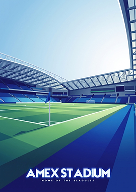 Amex Stadium Brighton Poster