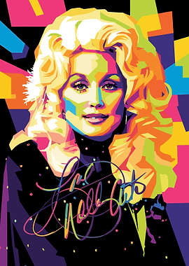 Dolly Parton Pop Art Portrait