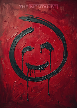 The Mentalist Red Smiley Face Art