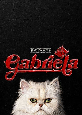 Katseye Gabriela Cat Portrait Poster
