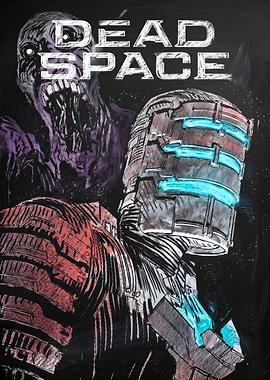 Dead Space Isaac Clarke Chalk Art