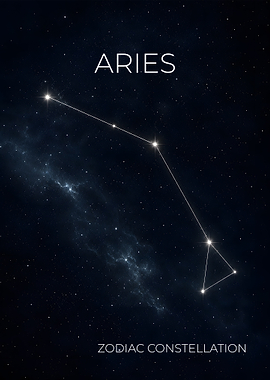 Aries - The Ram Constellation Poster