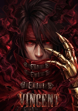 Vincent Valentine Final Fantasy Portrait