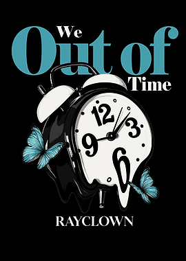 We Out of Time Melting Clock