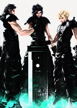 Final Fantasy VII Protagonists Trio