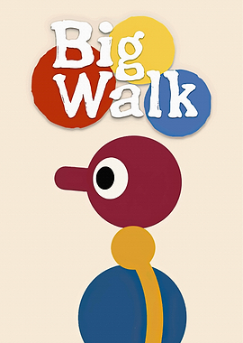 Big Walk Minimalist Character Poster