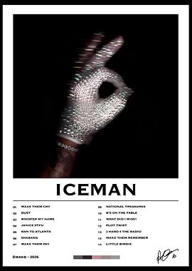 Drake Iceman Album Cover Poster