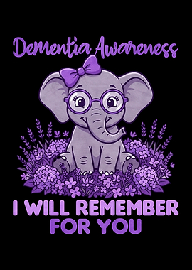 Dementia Awareness Elephant Illustration