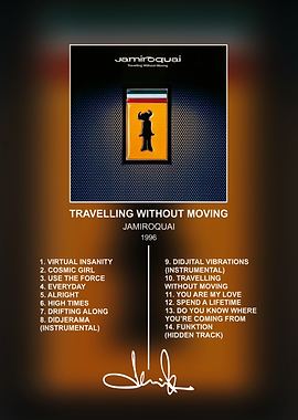 Jamiroquai Travelling Without Moving Album Poster