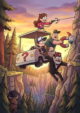Gravity Falls Adventure Scene