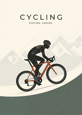 Minimalist Cycling Poster