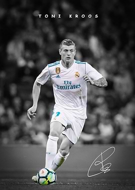 Toni Kroos Real Madrid Football Poster