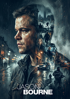 Jason Bourne Movie Poster Art