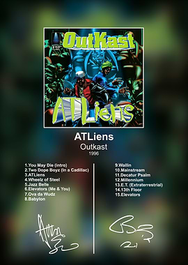 Outkast ATLiens Album Poster