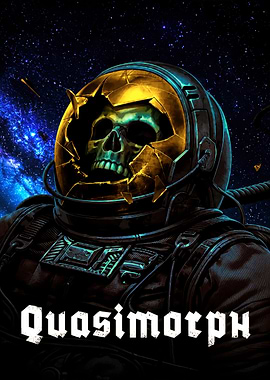 Quasimorph Game Skull Astronaut Poster