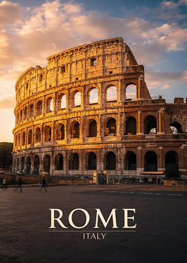 The Colosseum in Rome Italy