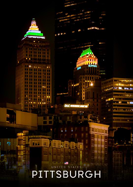 Pittsburgh Skyline at Night