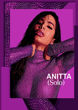 Anitta Solo Pop Art Poster