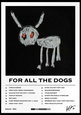 Drake For All The Dogs Poster