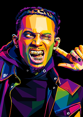 Playboi Carti Pop Art Portrait