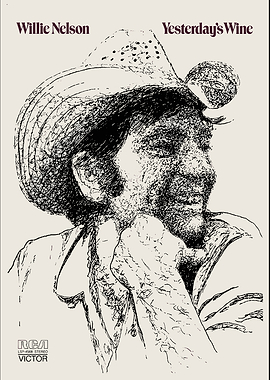 Willie Nelson Yesterday's Wine Album Cover