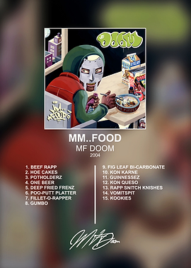 MF DOOM MM..FOOD Album Poster