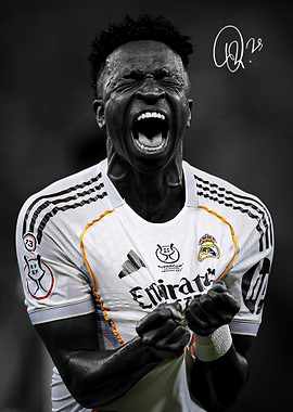 Vinicius Jr. Celebrating Real Madrid Victory