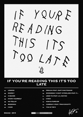 Drake If You're Reading This Album Poster