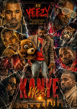 Kanye West Collage Poster