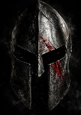 Battle-Worn Spartan Helmet