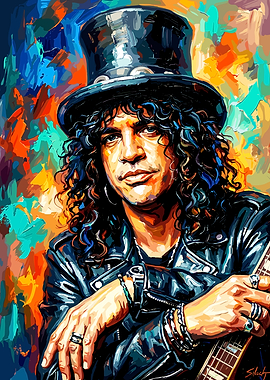 Slash Portrait Oil Painting