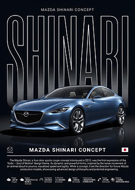 Mazda Shinari Concept Car Poster