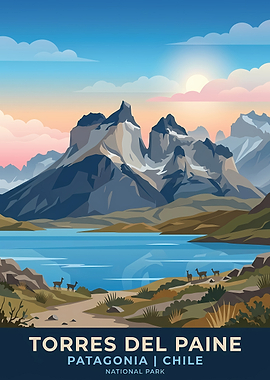 Torres del Paine National Park Poster
