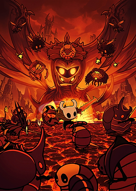 Hollow Knight Battle in Nightmare Realm